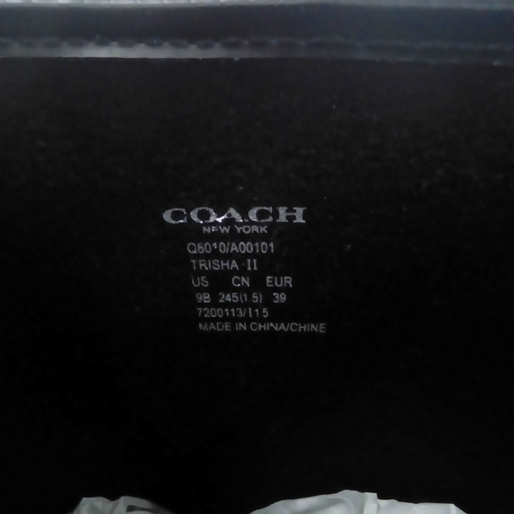 NIB Coach Tasha II Rainboot Sz. 9B - Picture 6 of 8